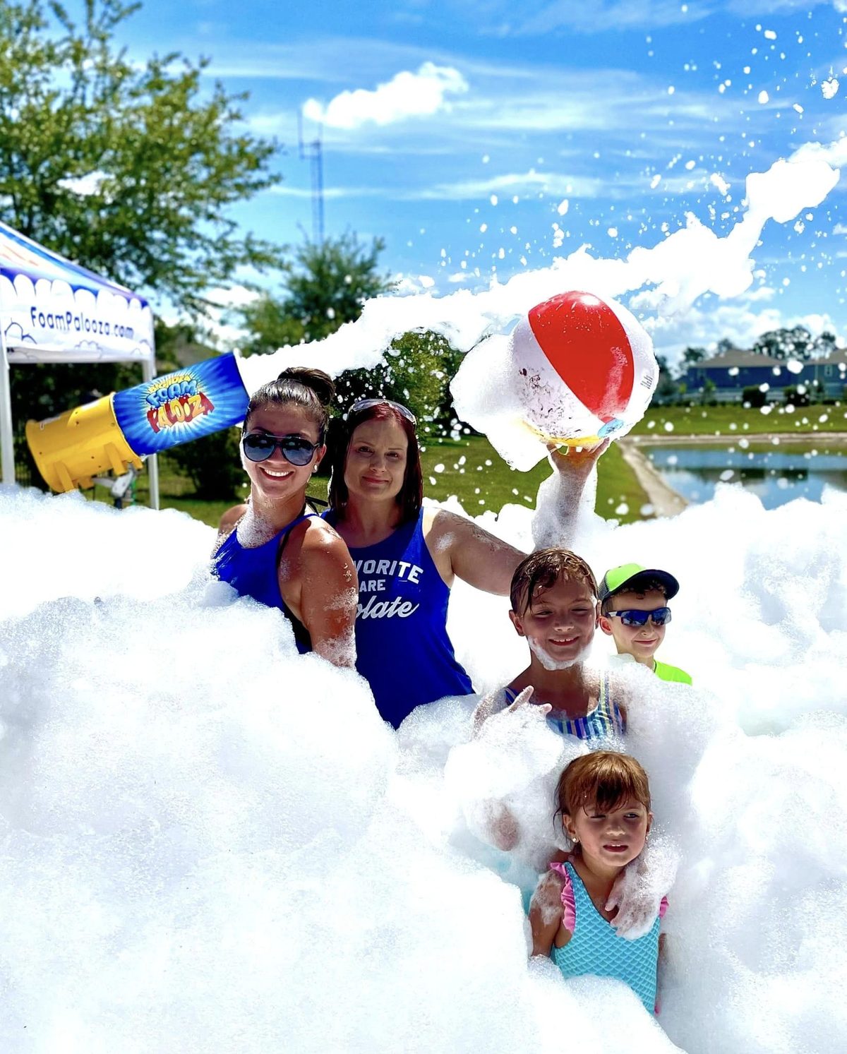 Community event foam zone